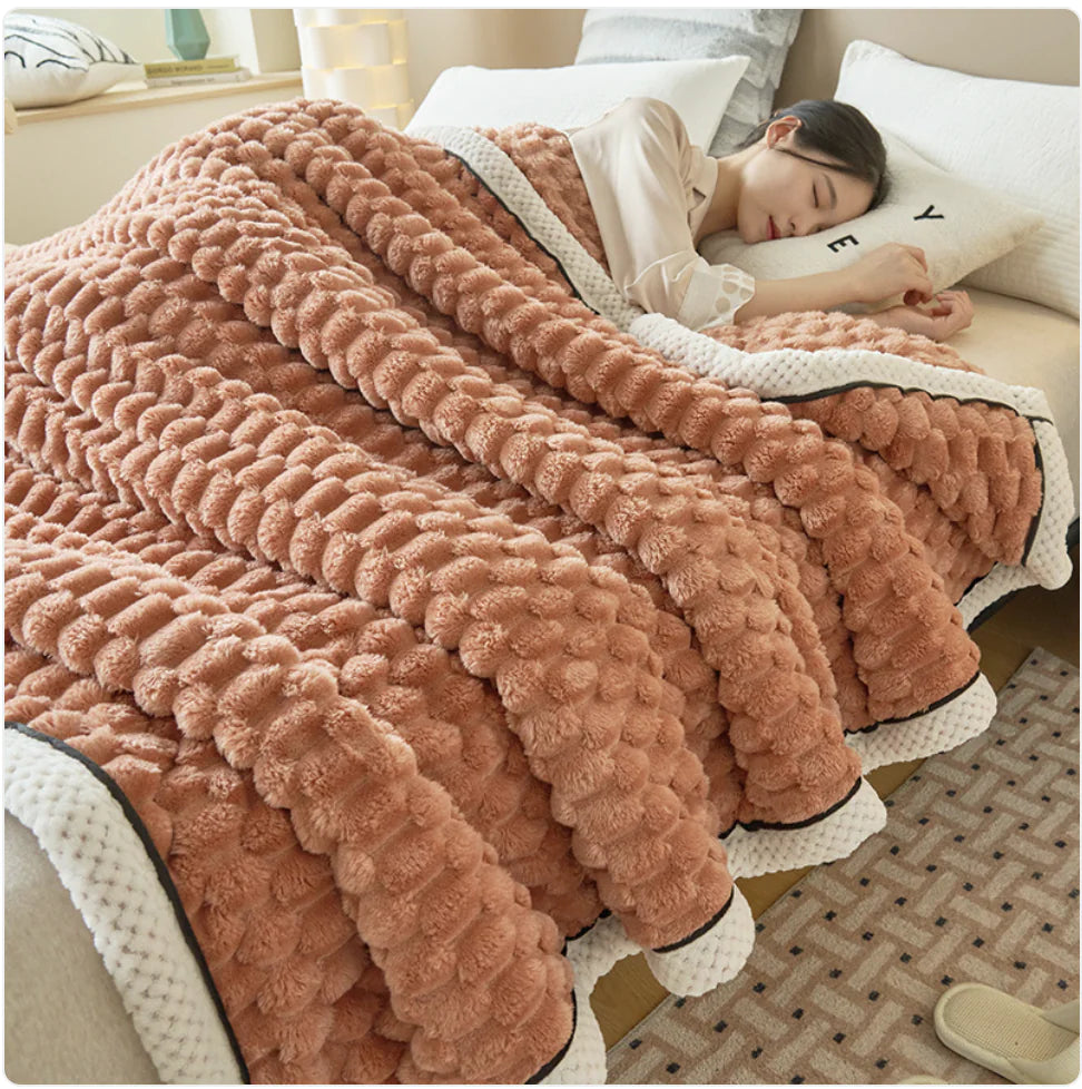 Coral Flannel Warmth Blanket