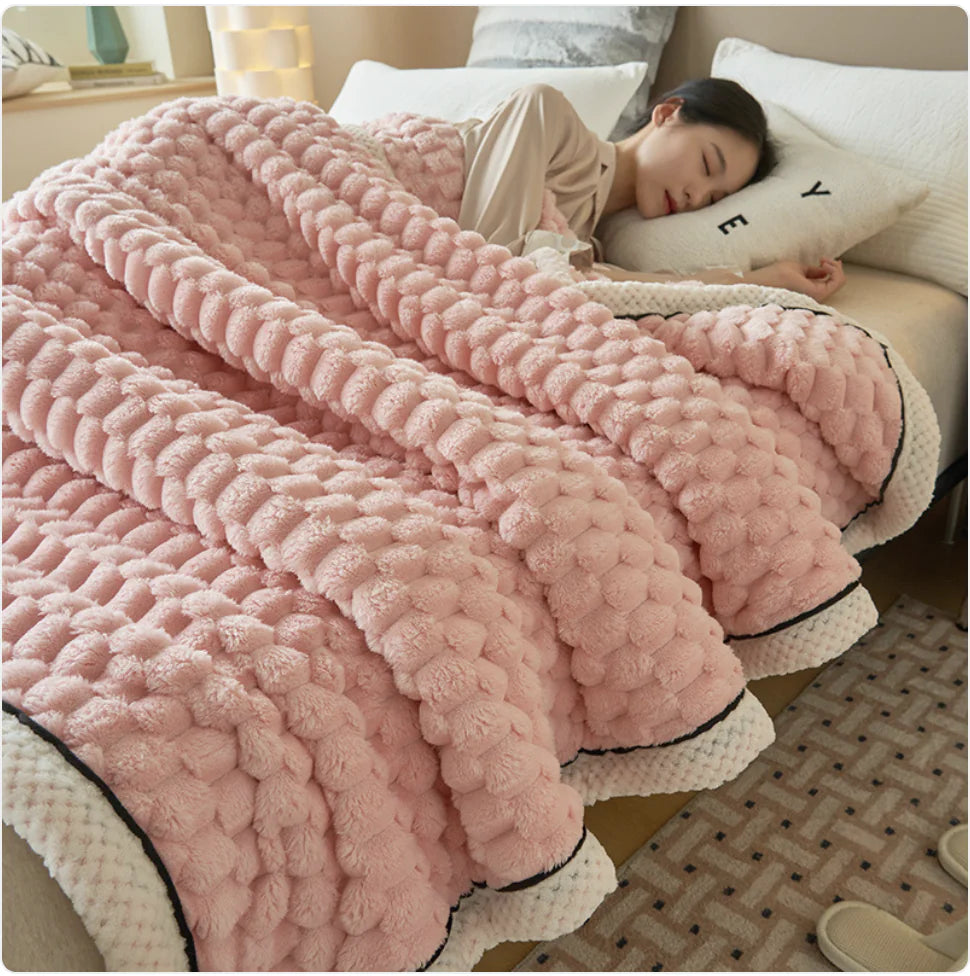 Coral Flannel Warmth Blanket